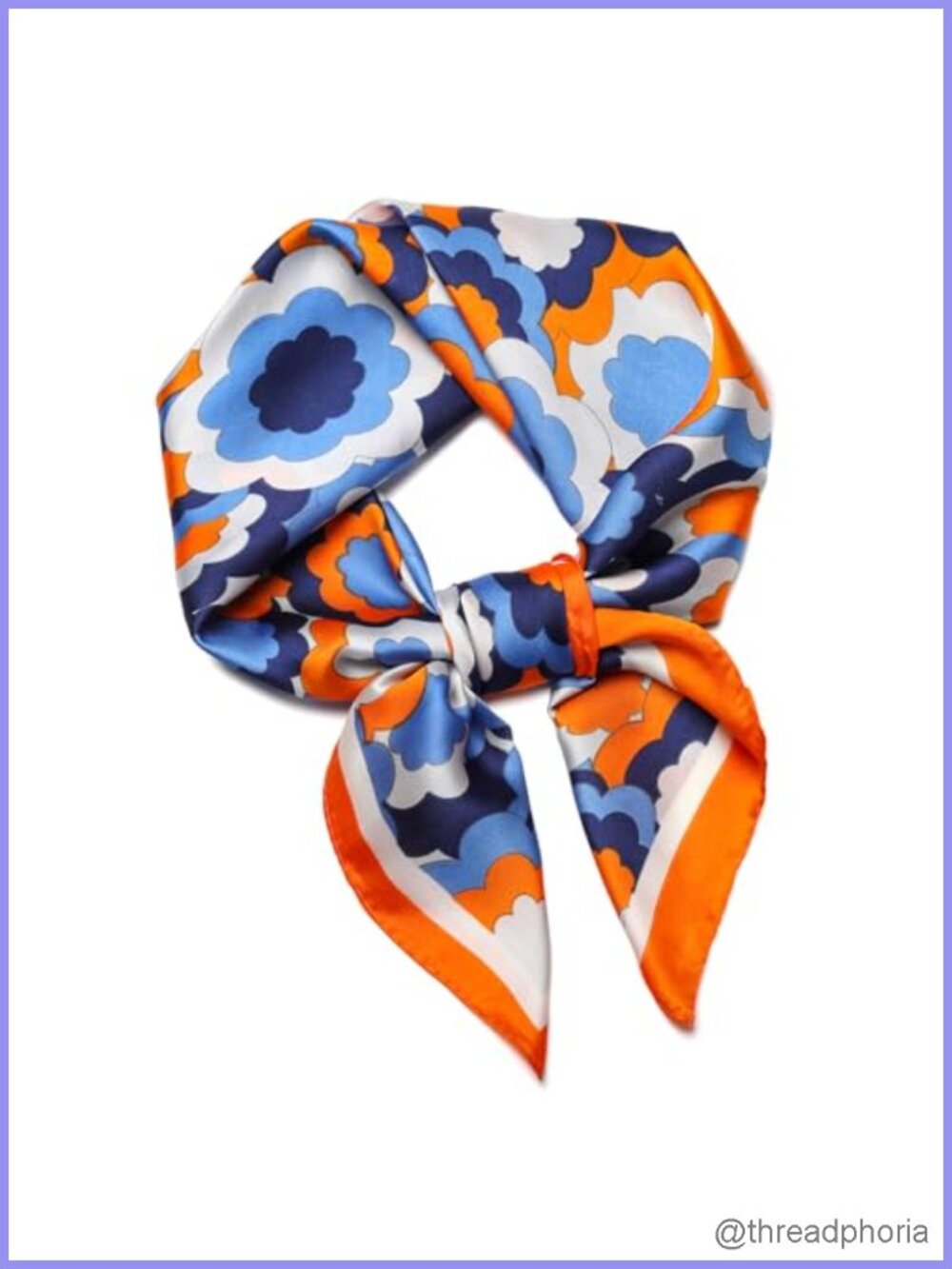 27.5" Satin Silk Scarf, Square Neck Scarf, Hair Scarf & Bag Accessory